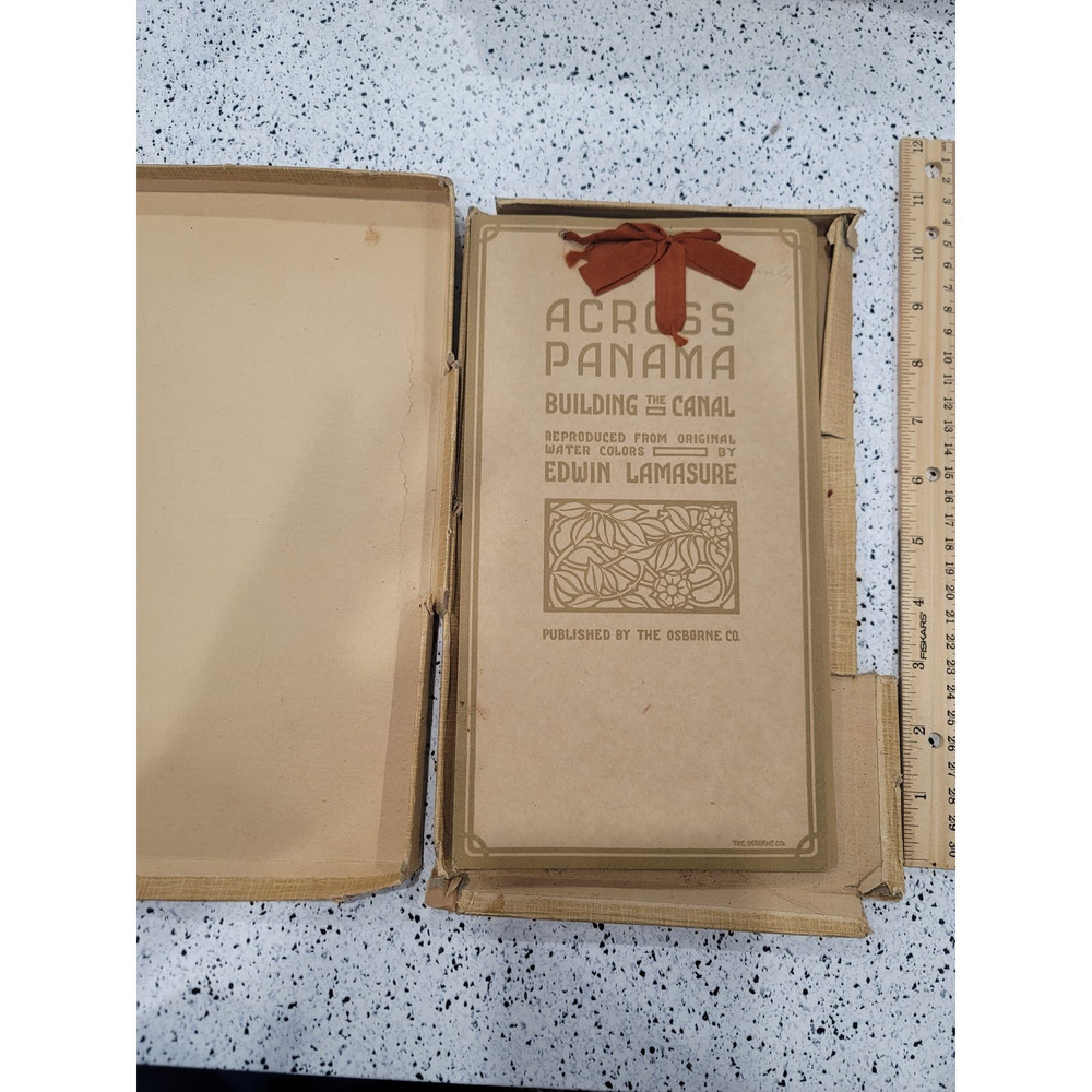 1915 Across Panama Building the Canal vintage gift calendar